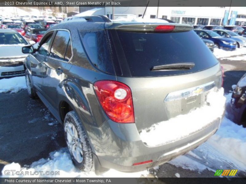 Steel Green Metallic / Jet Black 2013 Chevrolet Equinox LT AWD