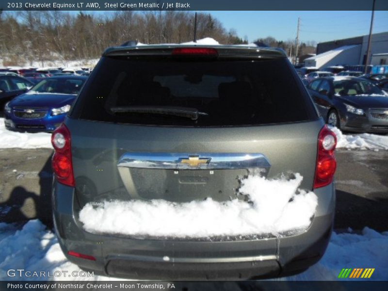 Steel Green Metallic / Jet Black 2013 Chevrolet Equinox LT AWD