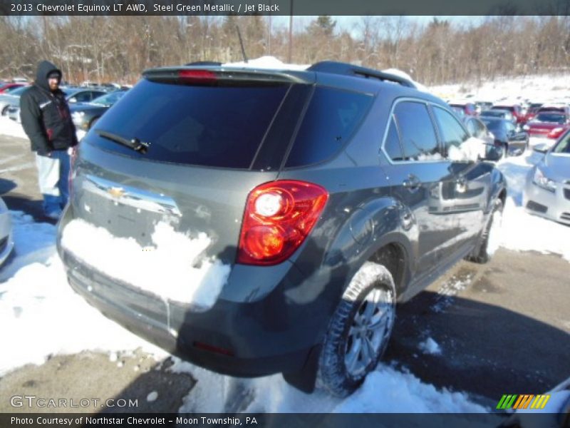 Steel Green Metallic / Jet Black 2013 Chevrolet Equinox LT AWD