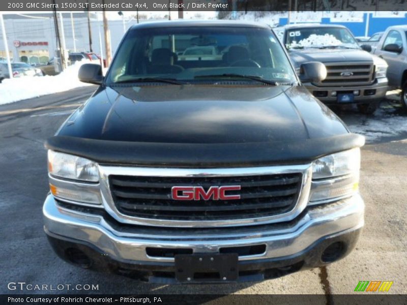 Onyx Black / Dark Pewter 2003 GMC Sierra 1500 SLT Extended Cab 4x4