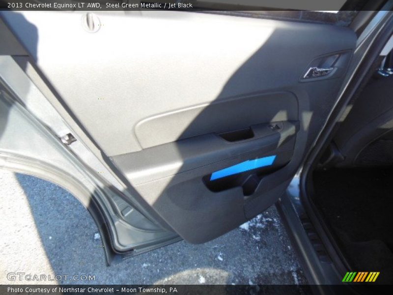 Steel Green Metallic / Jet Black 2013 Chevrolet Equinox LT AWD
