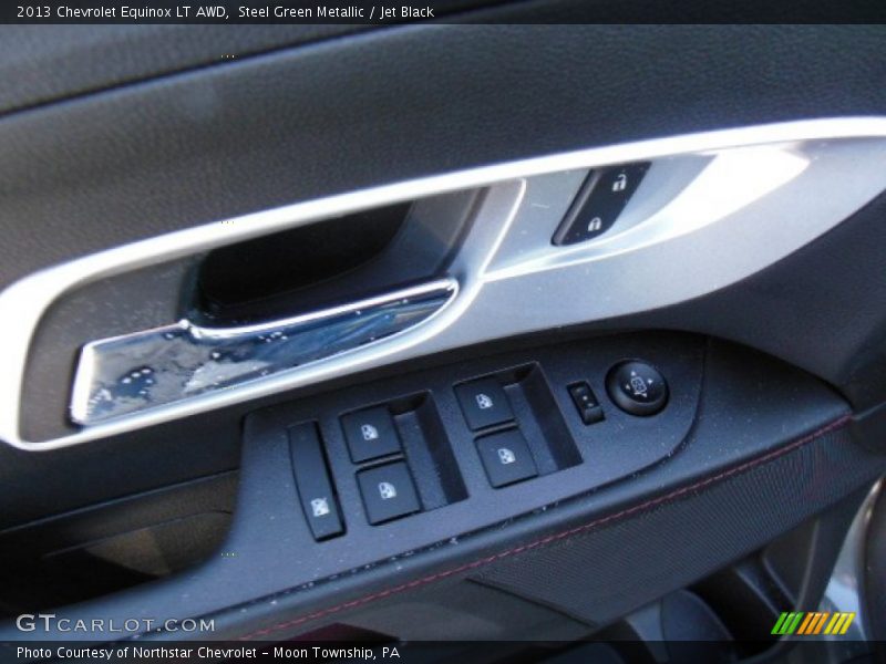 Steel Green Metallic / Jet Black 2013 Chevrolet Equinox LT AWD