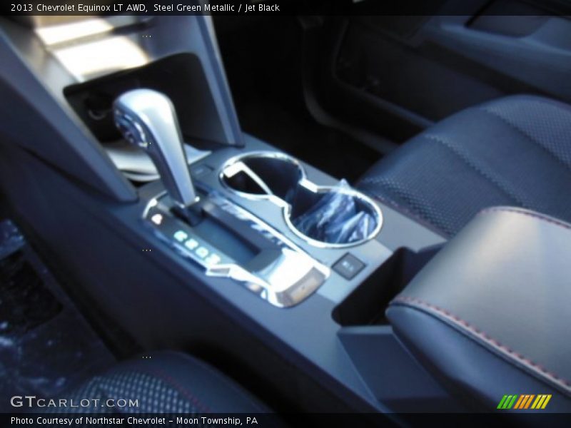 Steel Green Metallic / Jet Black 2013 Chevrolet Equinox LT AWD