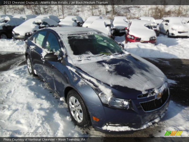 Atlantis Blue Metallic / Jet Black/Medium Titanium 2013 Chevrolet Cruze LS