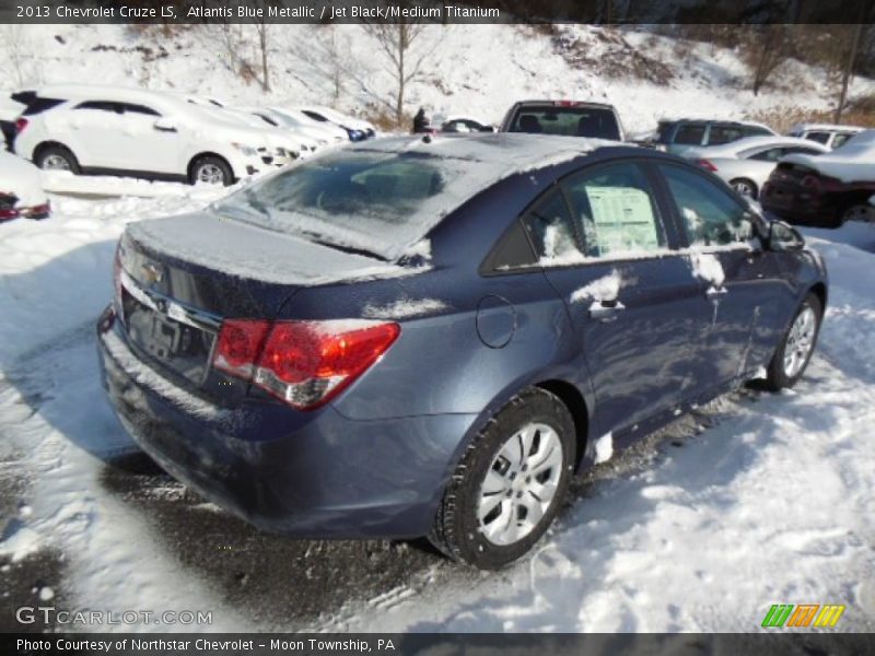 Atlantis Blue Metallic / Jet Black/Medium Titanium 2013 Chevrolet Cruze LS