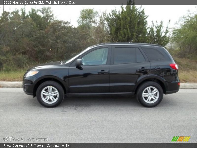 Twilight Black / Gray 2012 Hyundai Santa Fe GLS