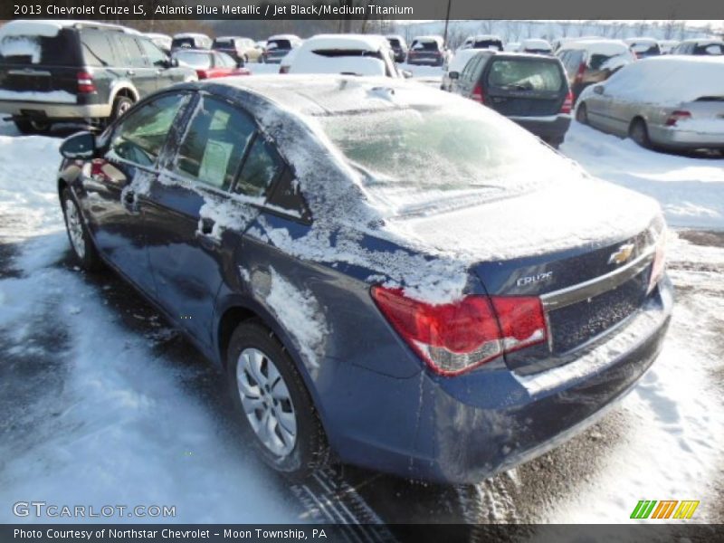 Atlantis Blue Metallic / Jet Black/Medium Titanium 2013 Chevrolet Cruze LS