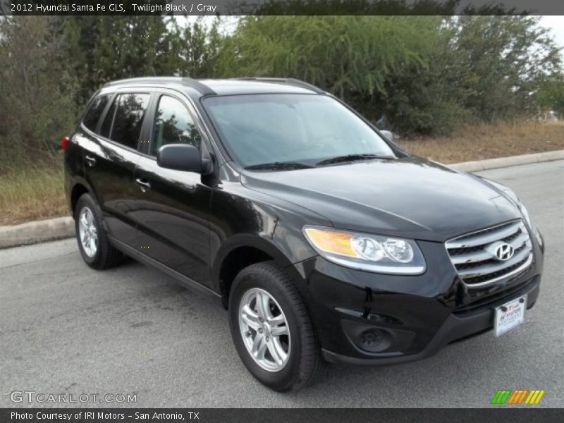 Twilight Black / Gray 2012 Hyundai Santa Fe GLS