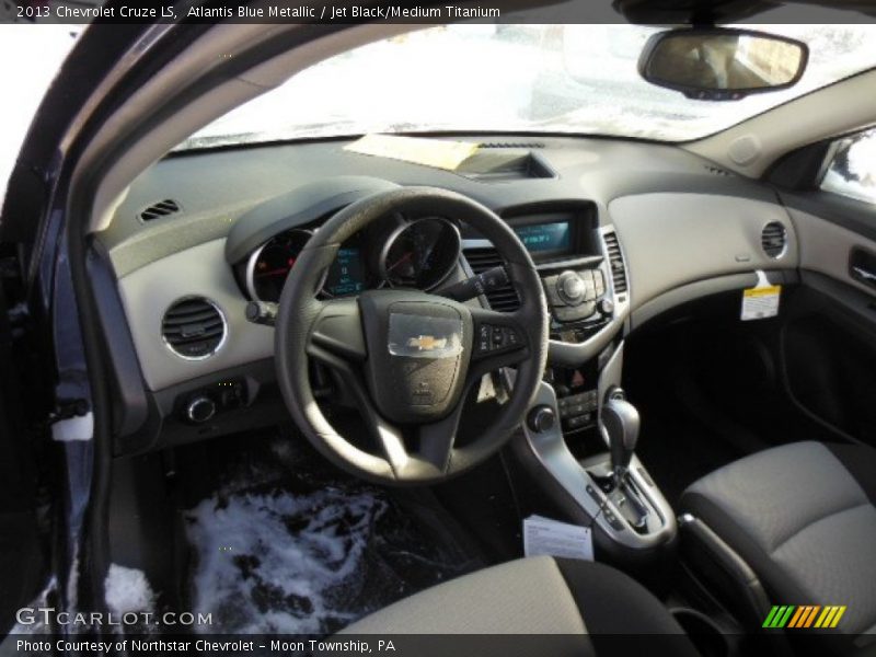 Atlantis Blue Metallic / Jet Black/Medium Titanium 2013 Chevrolet Cruze LS