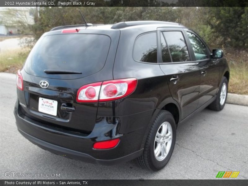 Twilight Black / Gray 2012 Hyundai Santa Fe GLS