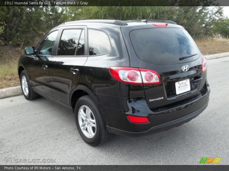 Twilight Black / Gray 2012 Hyundai Santa Fe GLS