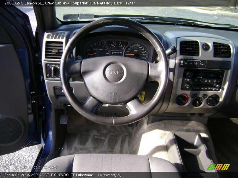 Superior Blue Metallic / Dark Pewter 2005 GMC Canyon SLE Crew Cab 4x4