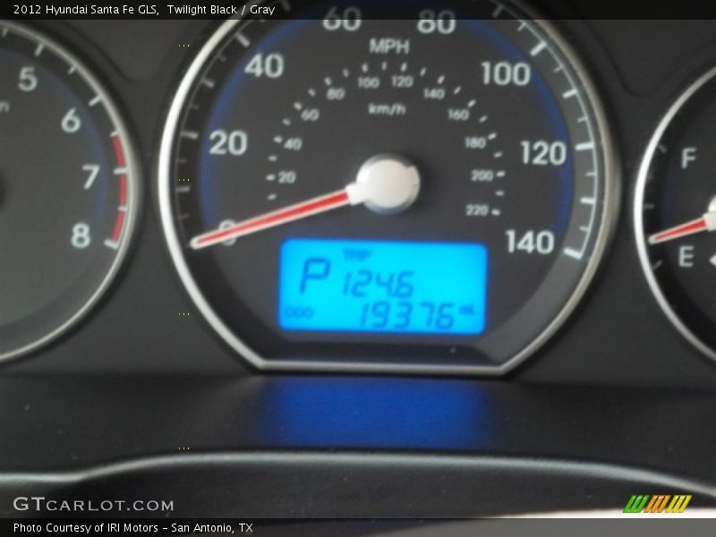 Twilight Black / Gray 2012 Hyundai Santa Fe GLS