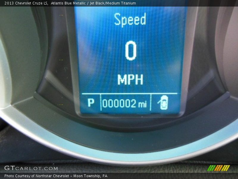 Atlantis Blue Metallic / Jet Black/Medium Titanium 2013 Chevrolet Cruze LS