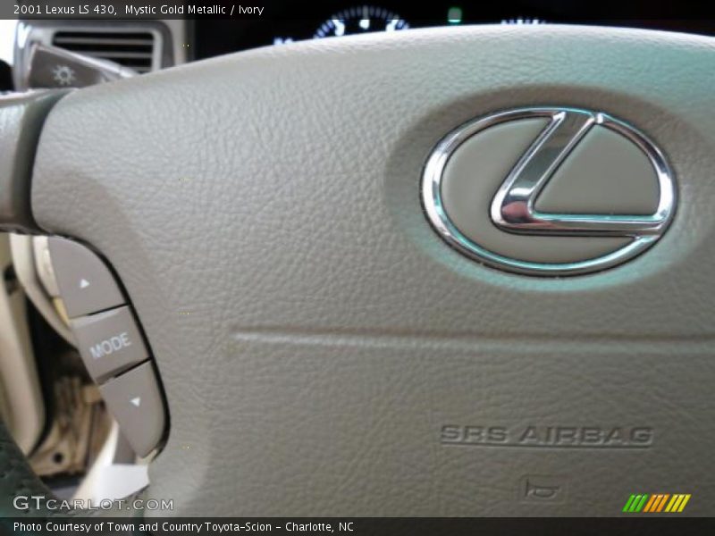 Mystic Gold Metallic / Ivory 2001 Lexus LS 430