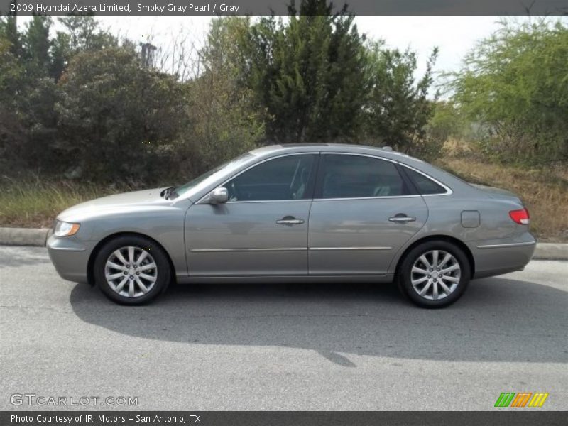 Smoky Gray Pearl / Gray 2009 Hyundai Azera Limited