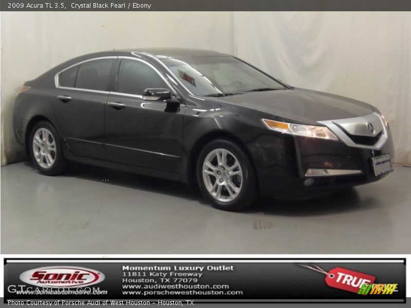 Crystal Black Pearl / Ebony 2009 Acura TL 3.5