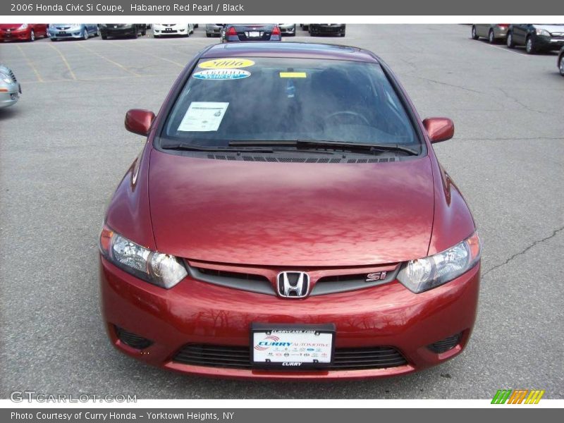 Habanero Red Pearl / Black 2006 Honda Civic Si Coupe