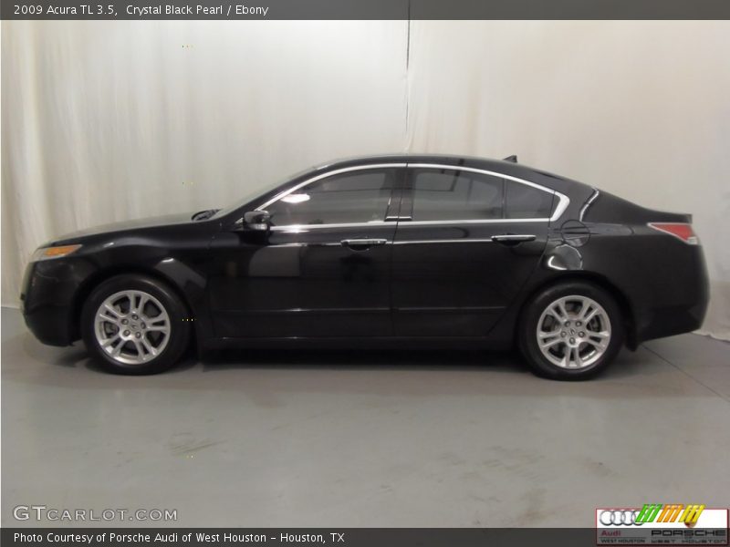 Crystal Black Pearl / Ebony 2009 Acura TL 3.5