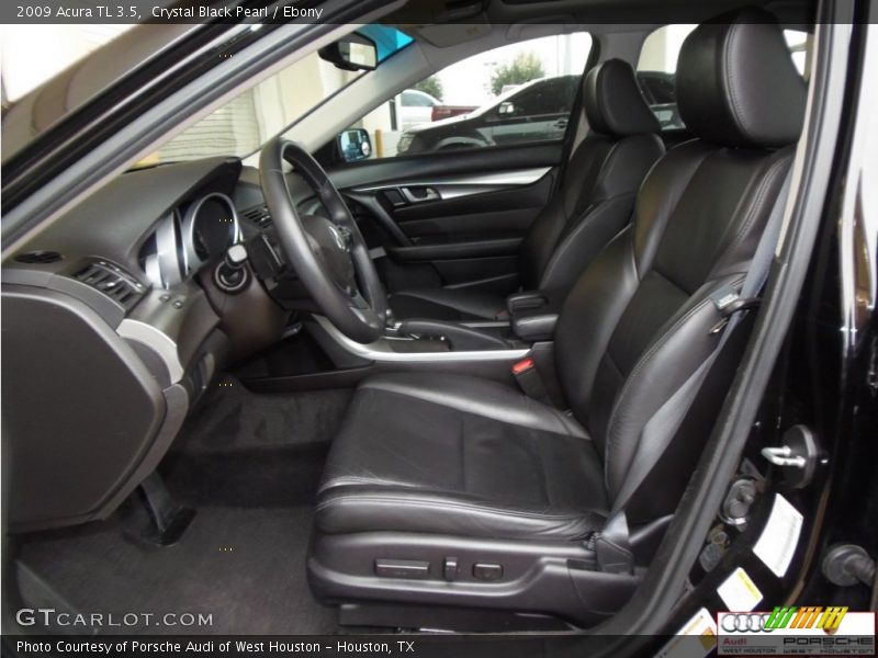 Crystal Black Pearl / Ebony 2009 Acura TL 3.5