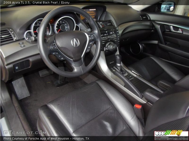 Crystal Black Pearl / Ebony 2009 Acura TL 3.5