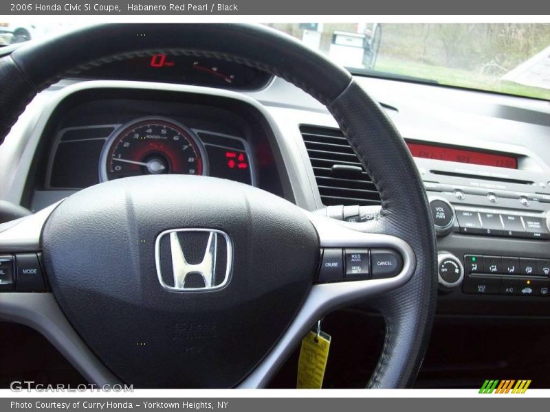 Habanero Red Pearl / Black 2006 Honda Civic Si Coupe