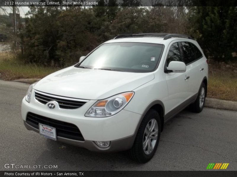 Stone White / Saddle 2012 Hyundai Veracruz Limited