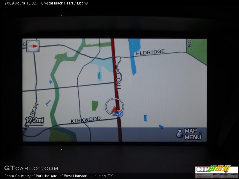Crystal Black Pearl / Ebony 2009 Acura TL 3.5