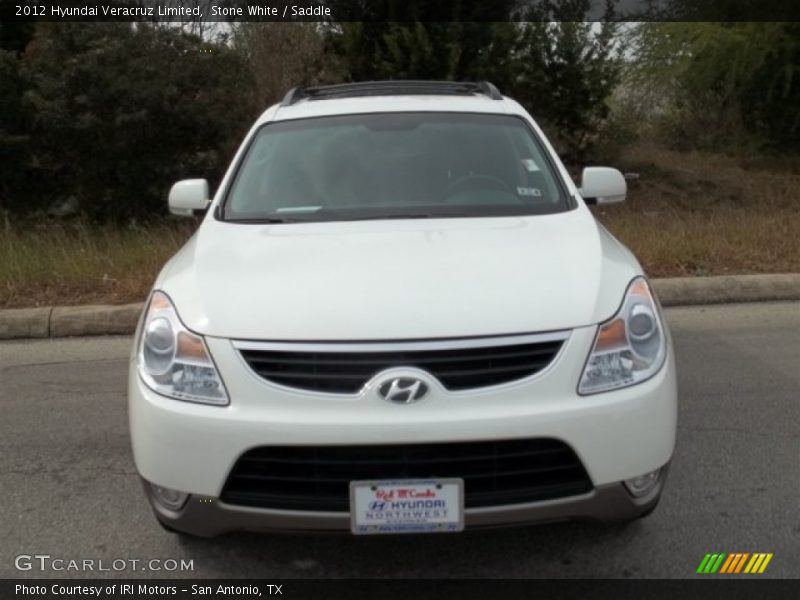 Stone White / Saddle 2012 Hyundai Veracruz Limited