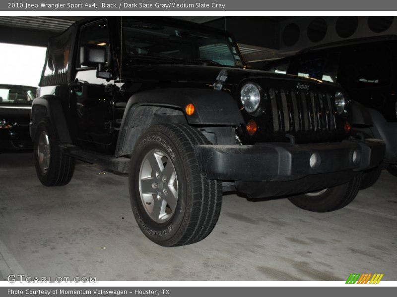 Black / Dark Slate Gray/Medium Slate Gray 2010 Jeep Wrangler Sport 4x4
