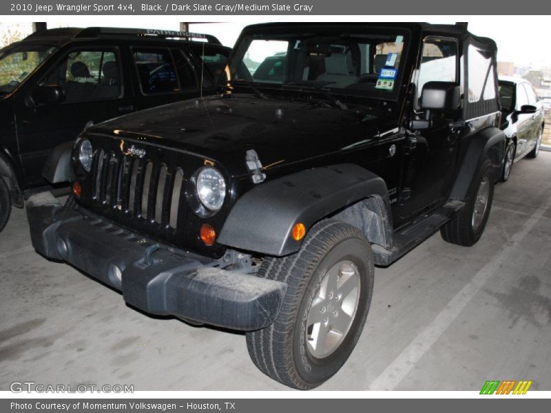 Black / Dark Slate Gray/Medium Slate Gray 2010 Jeep Wrangler Sport 4x4