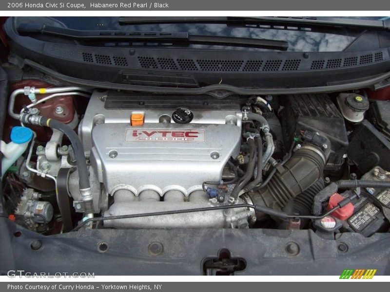 Habanero Red Pearl / Black 2006 Honda Civic Si Coupe