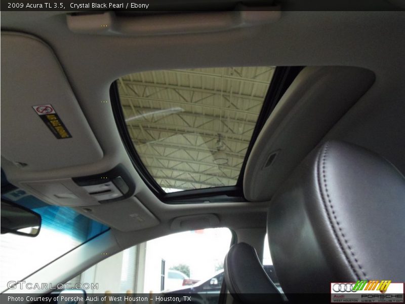 Crystal Black Pearl / Ebony 2009 Acura TL 3.5