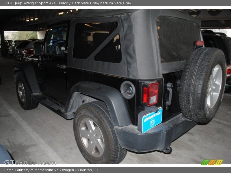 Black / Dark Slate Gray/Medium Slate Gray 2010 Jeep Wrangler Sport 4x4