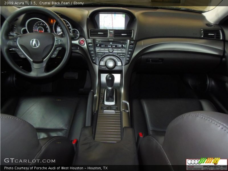 Crystal Black Pearl / Ebony 2009 Acura TL 3.5