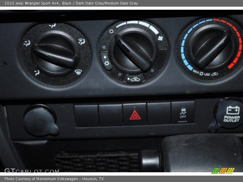Black / Dark Slate Gray/Medium Slate Gray 2010 Jeep Wrangler Sport 4x4