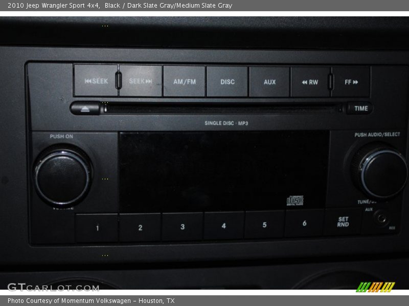Black / Dark Slate Gray/Medium Slate Gray 2010 Jeep Wrangler Sport 4x4
