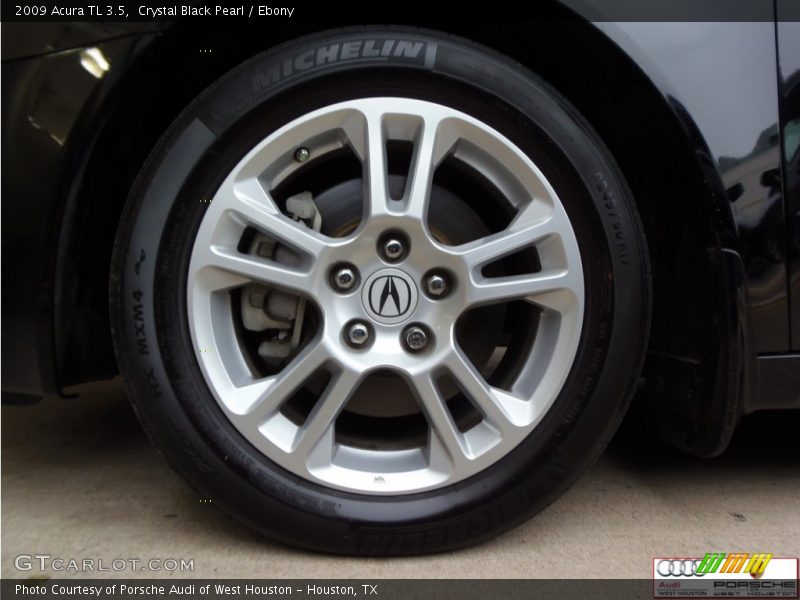 Crystal Black Pearl / Ebony 2009 Acura TL 3.5