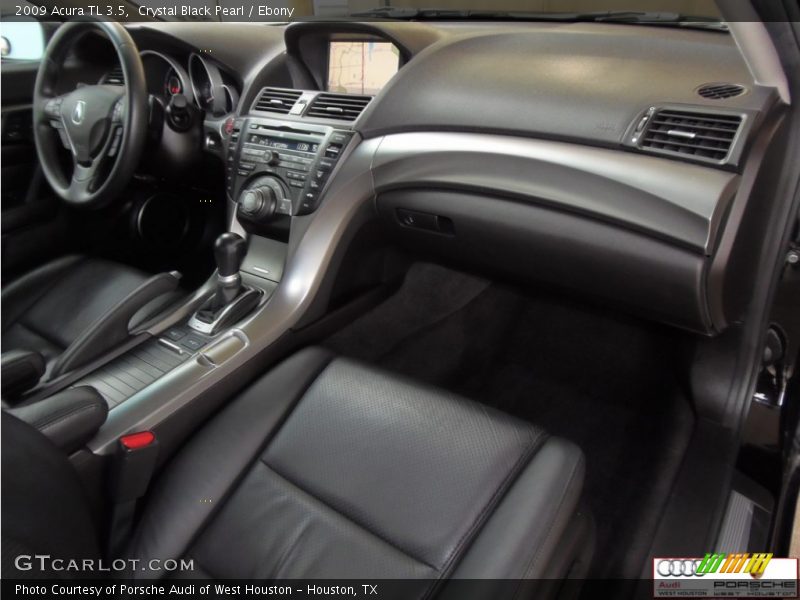 Crystal Black Pearl / Ebony 2009 Acura TL 3.5