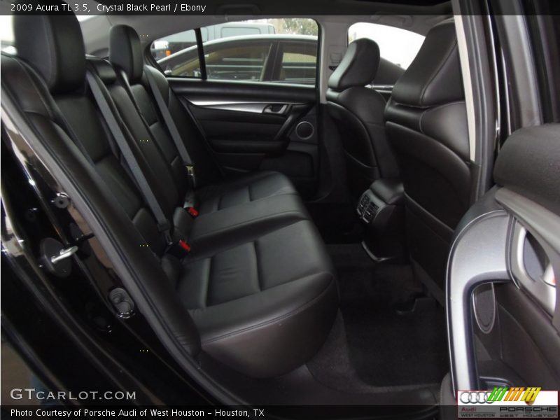 Crystal Black Pearl / Ebony 2009 Acura TL 3.5