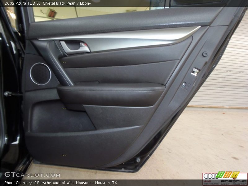 Crystal Black Pearl / Ebony 2009 Acura TL 3.5