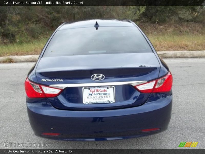 Indigo Blue Pearl / Camel 2011 Hyundai Sonata GLS