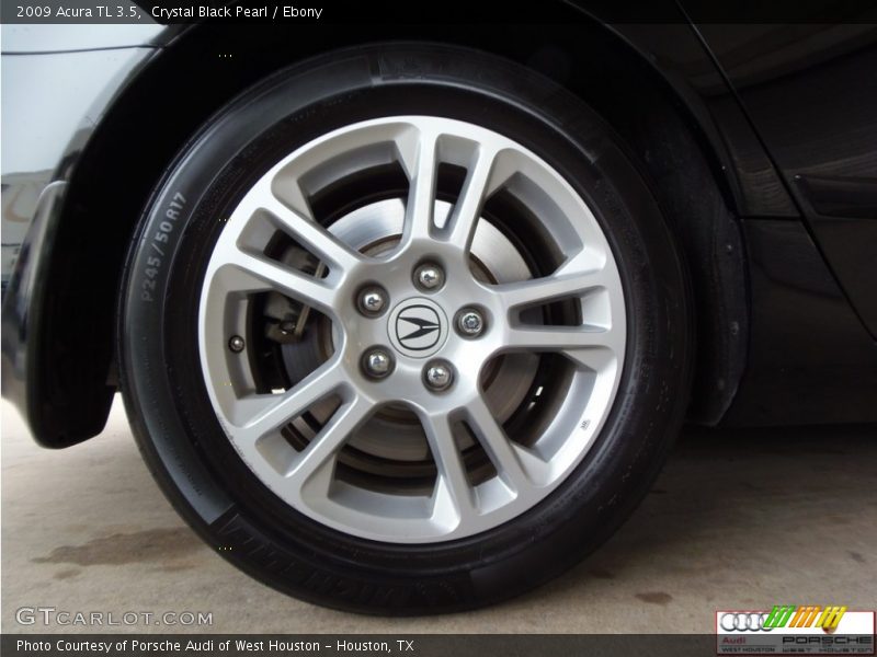Crystal Black Pearl / Ebony 2009 Acura TL 3.5