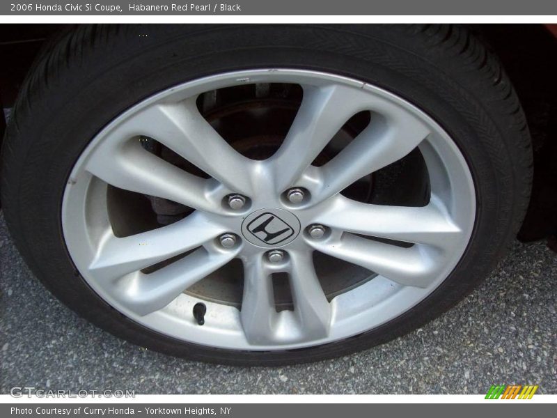 Habanero Red Pearl / Black 2006 Honda Civic Si Coupe