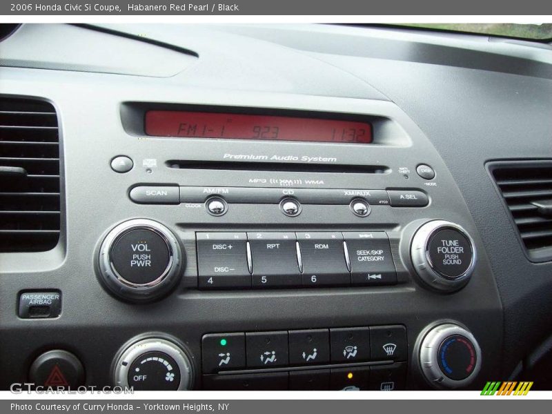 Habanero Red Pearl / Black 2006 Honda Civic Si Coupe