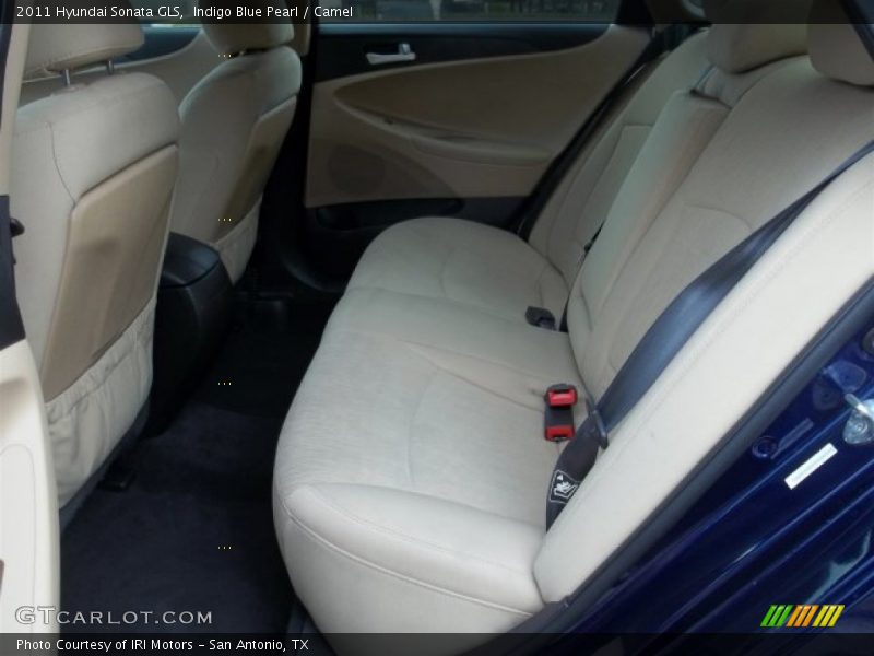 Indigo Blue Pearl / Camel 2011 Hyundai Sonata GLS