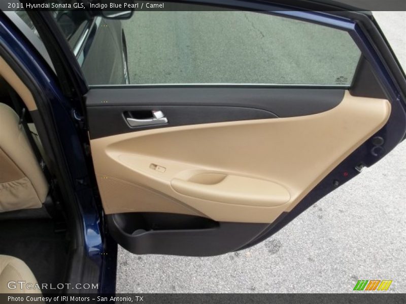 Indigo Blue Pearl / Camel 2011 Hyundai Sonata GLS