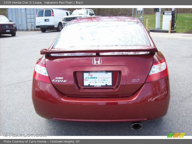 Habanero Red Pearl / Black 2006 Honda Civic Si Coupe