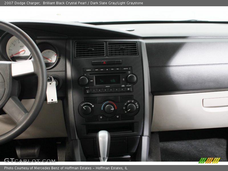 Brilliant Black Crystal Pearl / Dark Slate Gray/Light Graystone 2007 Dodge Charger