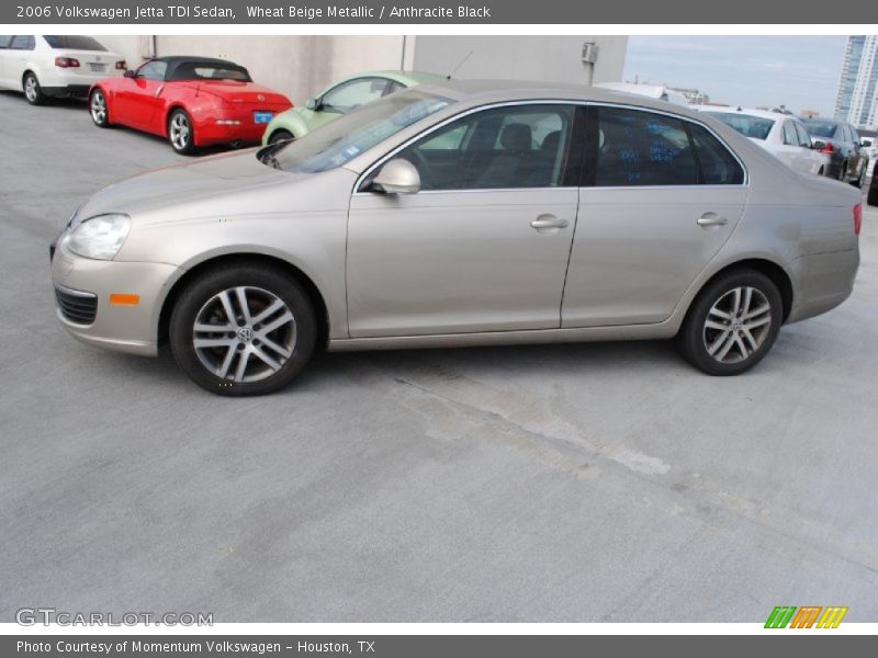 Wheat Beige Metallic / Anthracite Black 2006 Volkswagen Jetta TDI Sedan